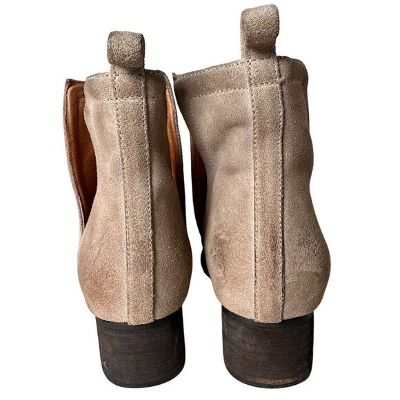 Jeffrey Campbell Muskrat Lo Caramel Suede Booties Women Sz 8 Boho Festival Rodeo - Picture 2 of 16